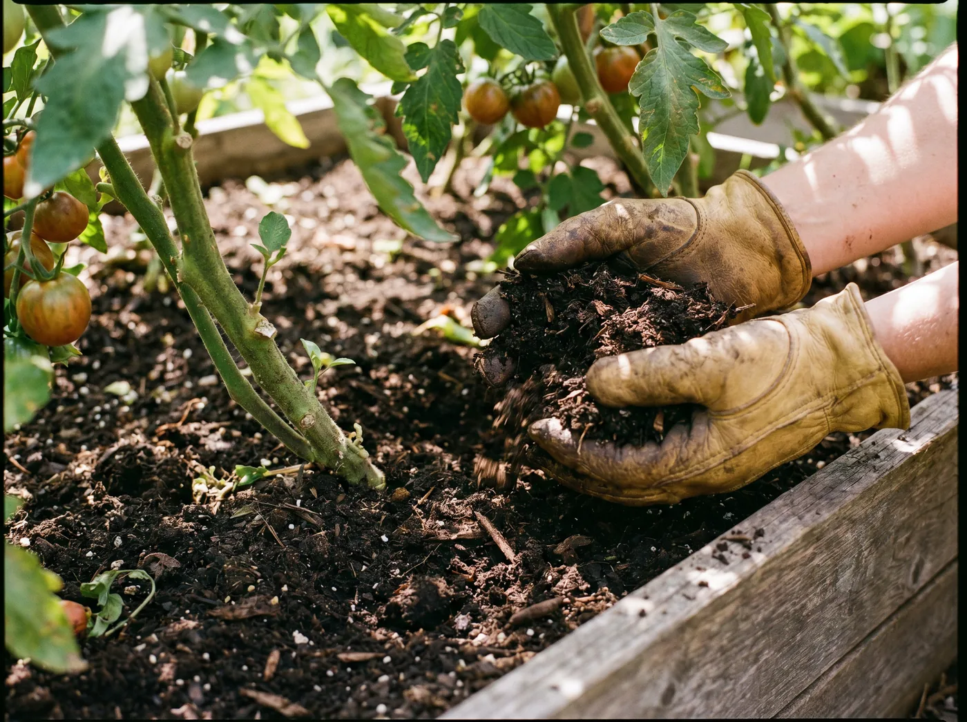Kompost als natürlicher Tomatendünger